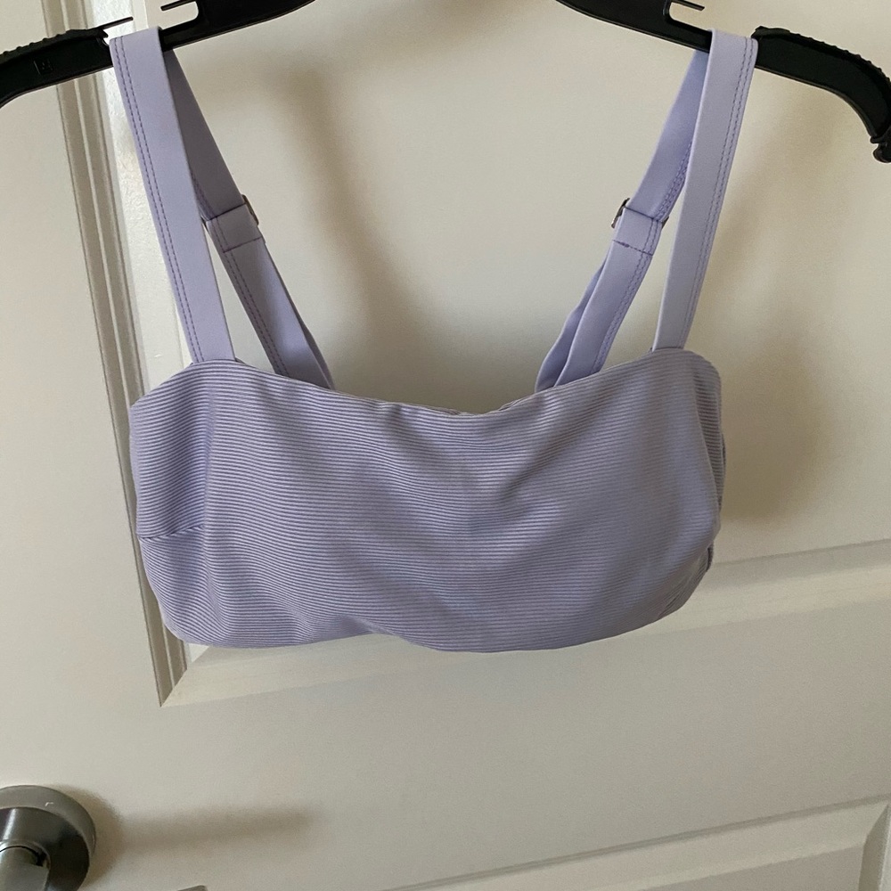 Purple Ribbed High Waisted Bikini - Picture 3 of 5